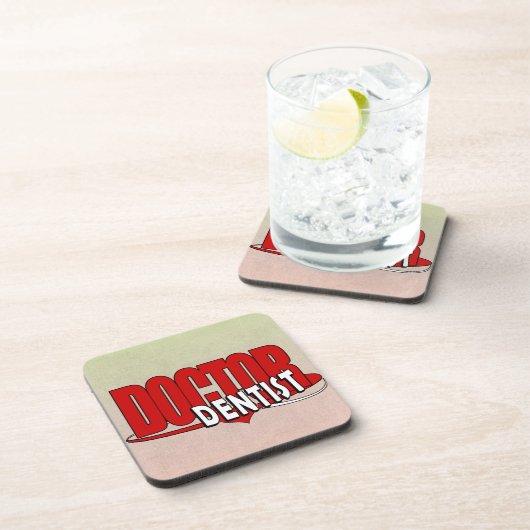 DENTISTロゴの博士 コースター (右側)