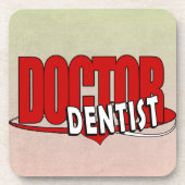 DENTISTロゴの博士 コースター (正面)