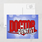 DENTISTロゴの博士 ポストカード (正面/裏面)
