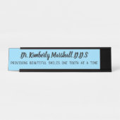 Dentist Beautiful Teeth Small Blue デスクネームプレート (正面)