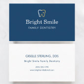 Dentist Blue Tooth Icon Branding 名刺