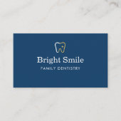 Dentist Blue Tooth Icon Branding 名刺 (正面)
