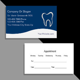 Dentist Business Cards 予約カード
