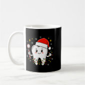 Dentist Christmas Teeth Xmas Lights Funny Dental S コーヒーマグカップ (左)