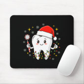 Dentist Christmas Teeth Xmas Lights Funny Dental S マウスパッド (マウス)