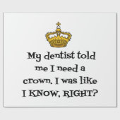 DENTIST CROWN ラッピングペーパー (フラット)