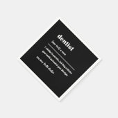 Dentist Definition Dentistry Tooth Doctor Teeth Gi スタンダードカクテルナプキン (角)