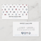 Dentist dental clinic icons teeth 名刺 (正面/裏面)
