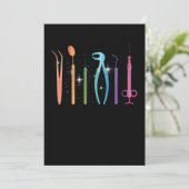 Dentist Dental Dentistry Tooth Teeth Doctor Gift 招待状 (スタンド正面)