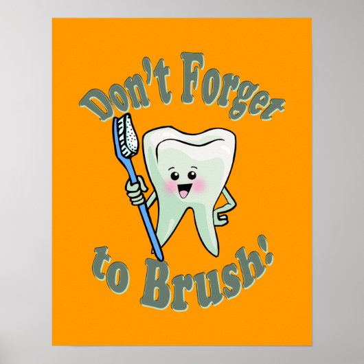 Dentist Dental Hygienist Artwork ポスター (正面)