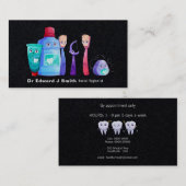 Dentist Dental Hygienist Cleaner 名刺 (正面/裏面)