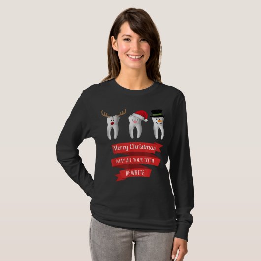 Dentist Funny Christmas Thanksgiving Tシャツ (正面フル)