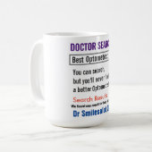 Dentist Funny Search Gift Mug コーヒーマグカップ (正面左)