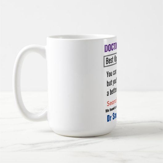 Dentist Funny Search Gift Mug コーヒーマグカップ (左)