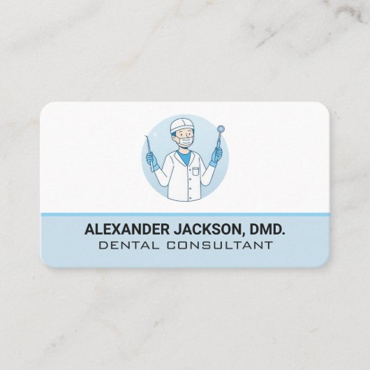 Dentist Holding Tools 名刺 (正面)