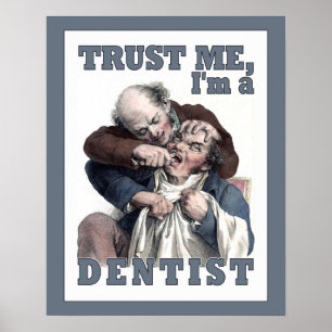 DENTIST humor poster ポスター