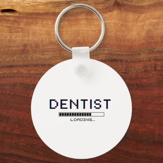 Dentist Loading Glitch Pixel Humor キーホルダー (正面)
