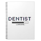 Dentist Loading Glitch Pixel Humor ノートブック (正面)