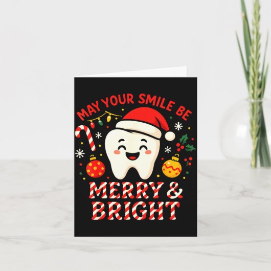 Dentist Merry Christmas May Your Smile Be Merry An カード (正面)