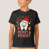 Dentist Merry Christmas May Your Smile Be Merry An Tシャツ (正面)