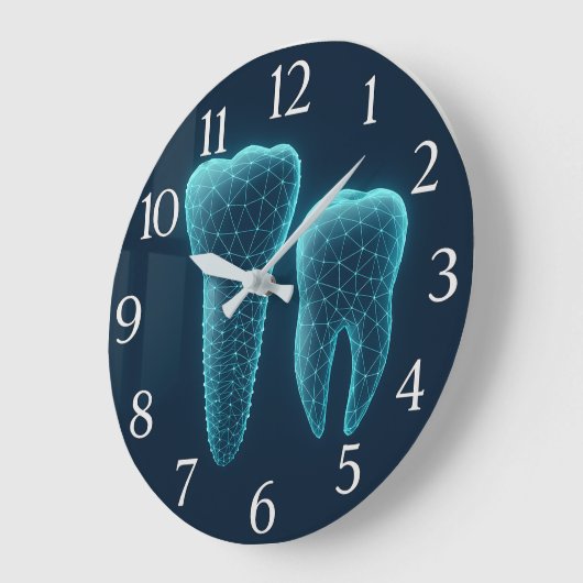 Dentist office  ラージ壁時計 (傾斜)