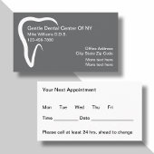 Dentist Office Appointment Business Card Template 名刺