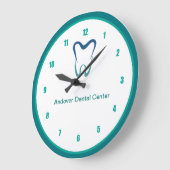 Dentist Office Custom Waiting Room Clocks ラージ壁時計 (傾斜)