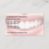 Dentist Office Smile Theme Business Cards 名刺 (正面)