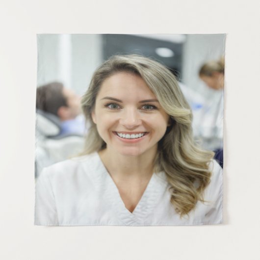 Dentist Photo Customize Personalize タペストリー (正面)