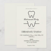 Dentist retirement invitation -Thank You Dentist 招待状 (正面/裏面)