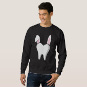 Dentist Student Bunny Teeth Graphic Dental Surgeon スウェットシャツ (正面フル)