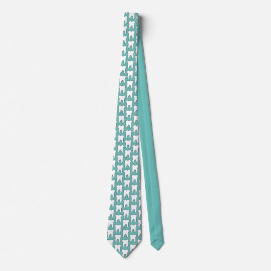 Dentist Tie with Tooth Pattern ネクタイ (正面)