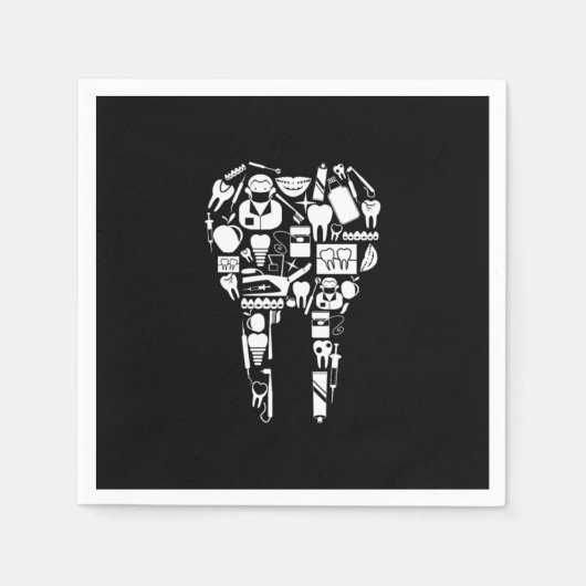 Dentist Tooth Teeth Dentistry Mouth Doctor Gift スタンダードカクテルナプキン (正面)