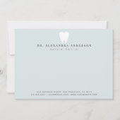 Dentist White Teeth Light Blue ノートカード (正面)