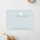 Dentist White Teeth Light Blue ノートカード (正面/裏面インサイチュ)