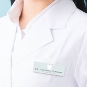 Dentist White Teeth Light Blue 名札