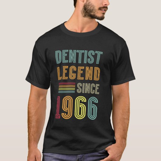 Dentistry Legend 1966 59 Years Doctor 59th Birthda Tシャツ (正面)