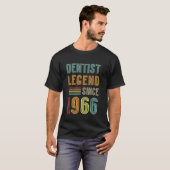 Dentistry Legend 1966 59 Years Doctor 59th Birthda Tシャツ (正面フル)