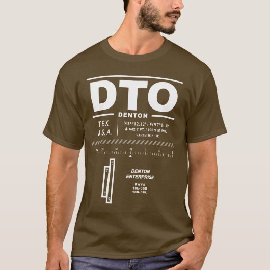 Denton Enterprise Airport DTO Tシャツ (正面)