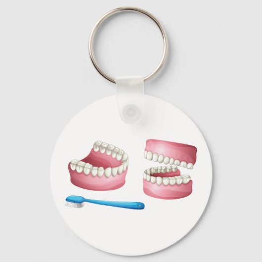 Dentures Keychain キーホルダー (正面)