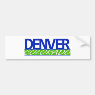 Denveコロラド州のバンパーステッカー バンパーステッカー