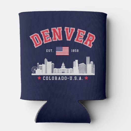 Denver City Horizon Graphic 缶クーラー (裏面)