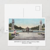 DENVER City Park, Sullivan Gateway c1920sヴィンテージ ポストカード (正面/裏面)