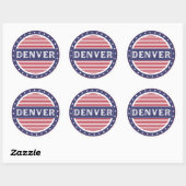 Denver City Pride Emblem – American Identity ラウンドシール (シート)