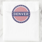 Denver City Pride Emblem – American Identity ラウンドシール (バッグ)