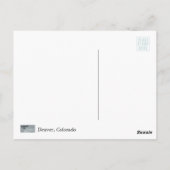 Denver Cityscapeはがき絵を描の ポストカード (裏面)