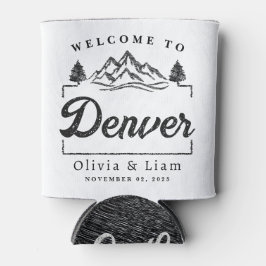 Denver Coloradoのミニマル結婚リストへようこそ 缶クーラー