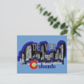 Denver Coloradoスカイラインポストカード ポストカード (スタンド正面)