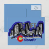 Denver Coloradoスカイラインポストカード ポストカード (正面/裏面)