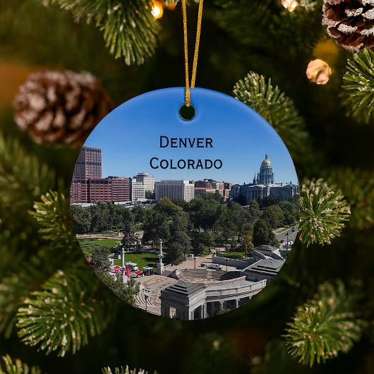 Denver Colorado Downtown State Capitol Personalize セラミックオーナメント
